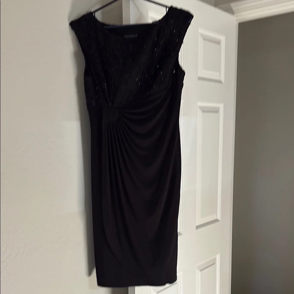 Connected Elegant Black Dress - Picture 2 of 6